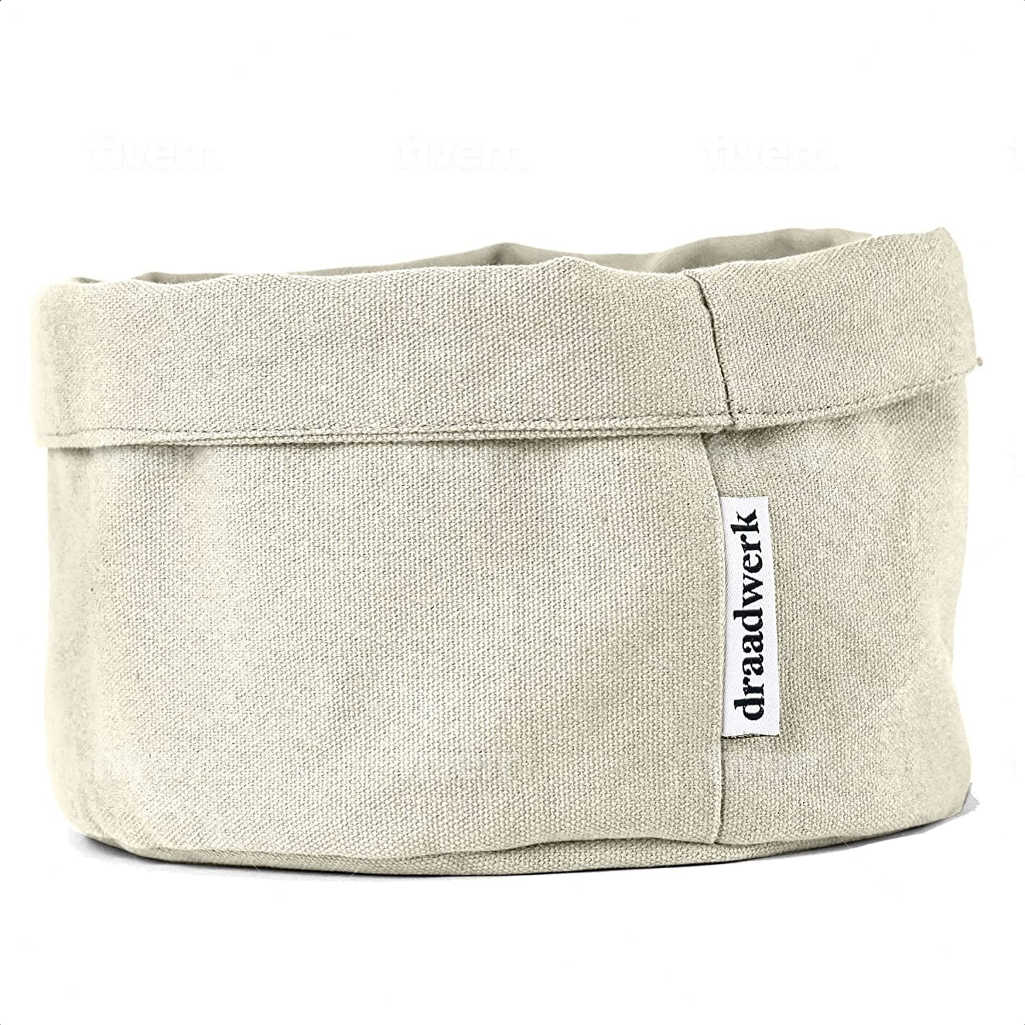 Brotkorb Stoff | Brötchenkorb | Aufbewahrungskorb Nature/Beige