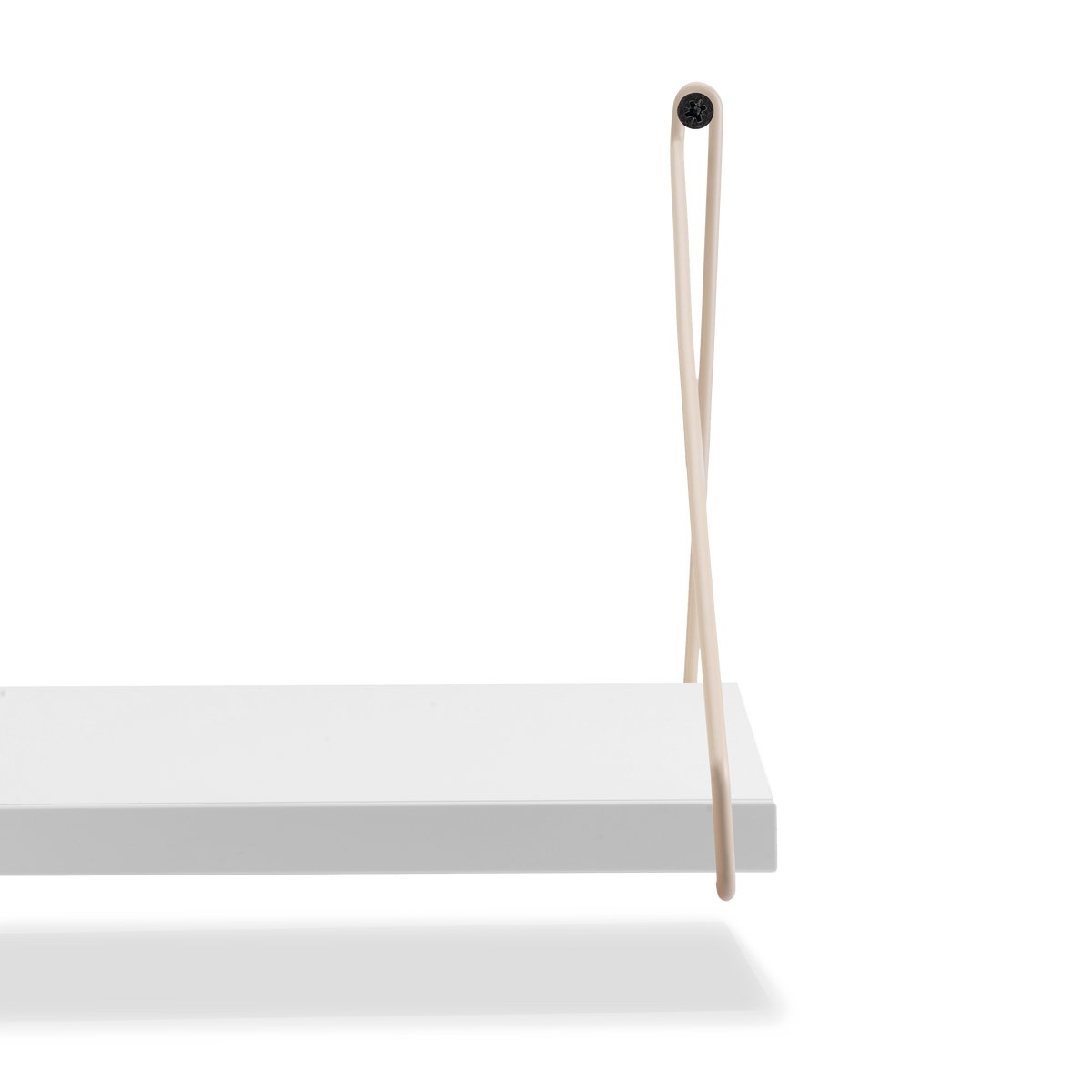 Regalhalterungen | 2er Set Regalträger Draht Creme